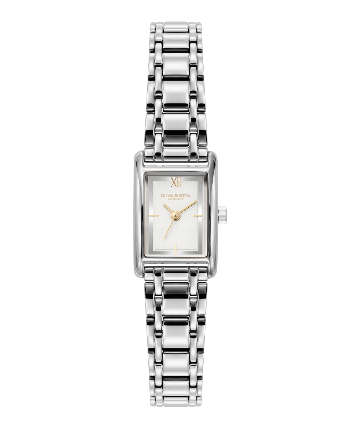 Olivia Burton Mini Grove Rectangular Bracelet Watch, 16mm In Metallic