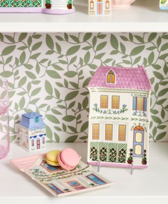 Village 2nd Edition House Accent Plates, Set of 4