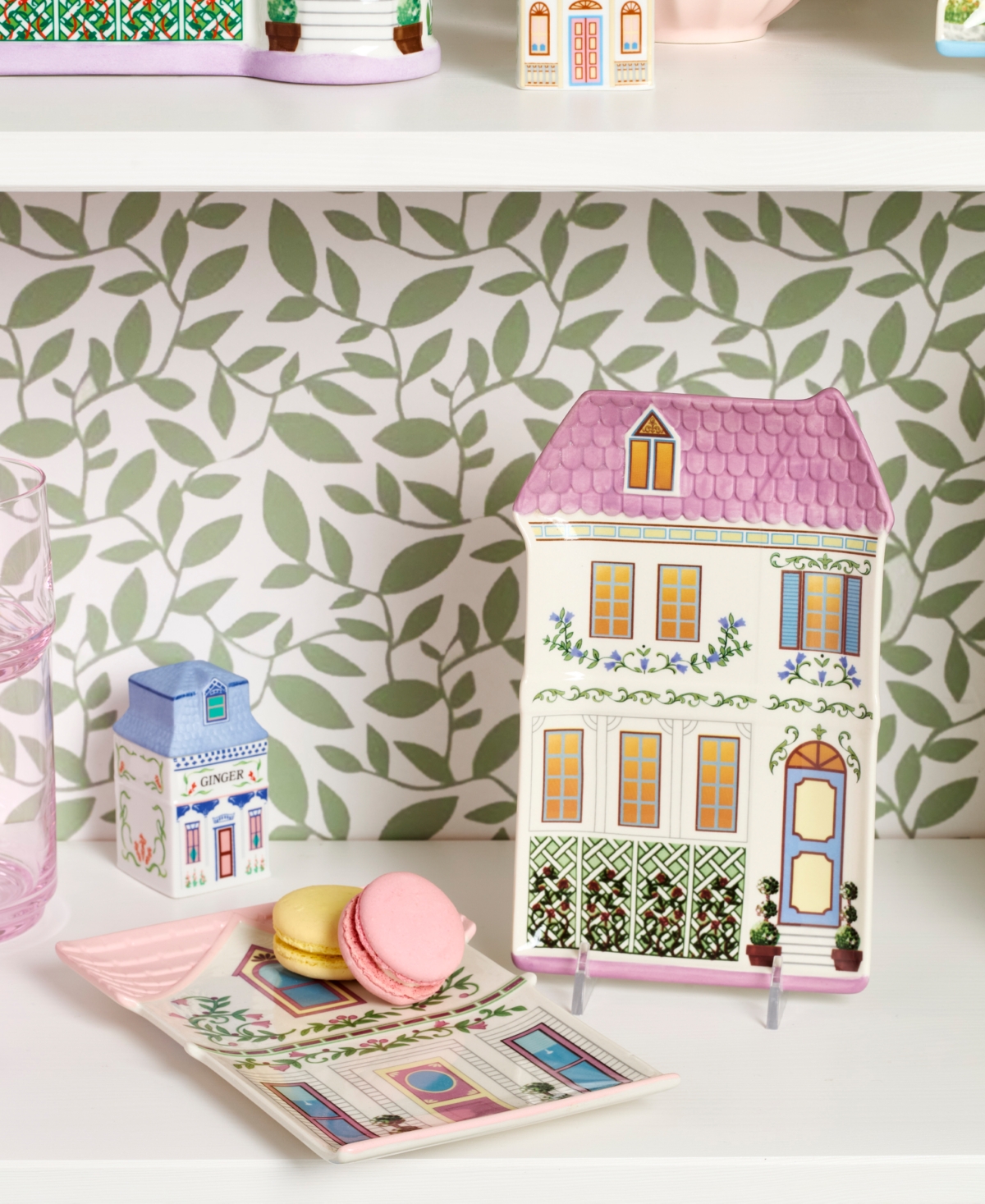 Lenox Village 2nd Edition House Accent Plates, Set of 4