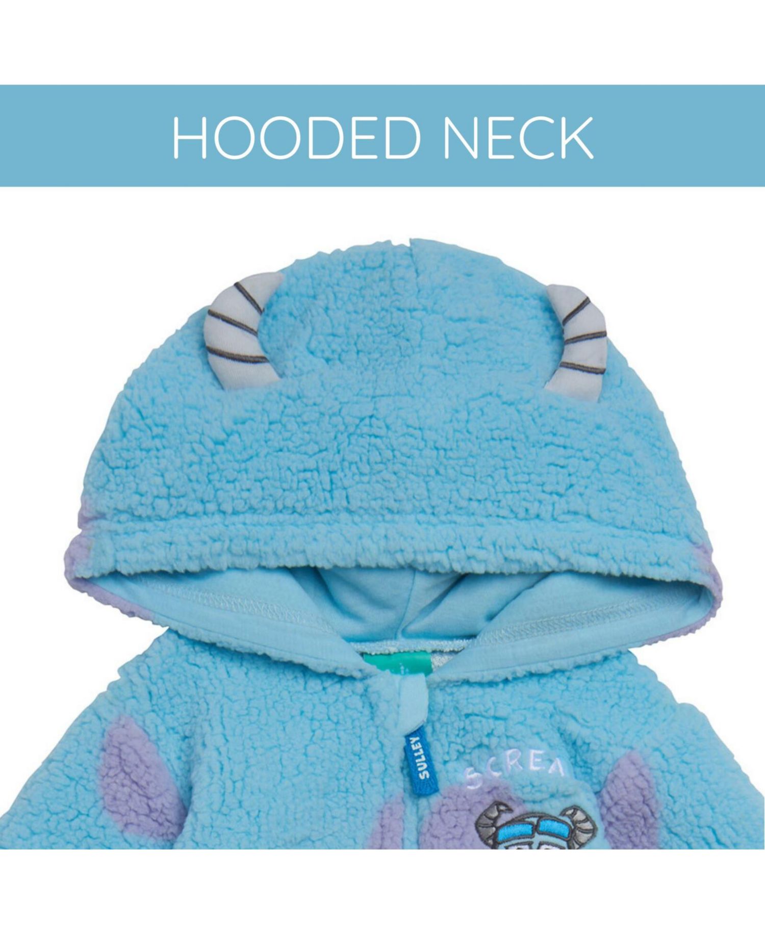 Baby Boys Cozy Faux Sherling Zip Up Cosplay Coverall Newborn to (Newborn - 24 Months)