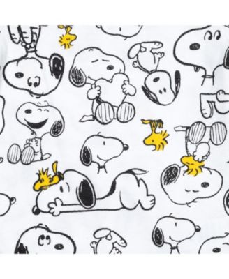 Snoopy Charlie Brown Boys 5 Pack Bodysuits Multi Infant