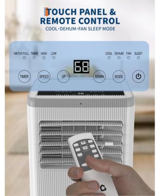 10,000 BTU Portable AC with Heater, 3-in-1 Cooling, Fan & Dehumidifier for Room Up to 350 Sq.Ft