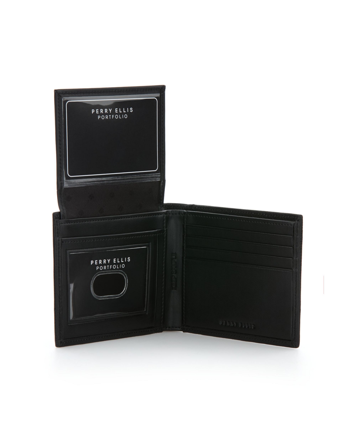Perry Ellis Portfolio Men's Passcase Wallet In Black