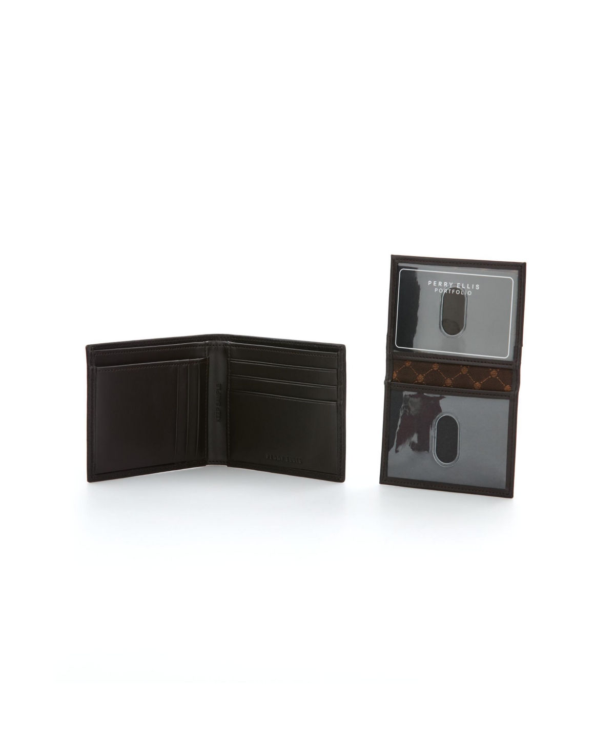 Perry Ellis Portfolio Men's Passcase Wallet In Brown