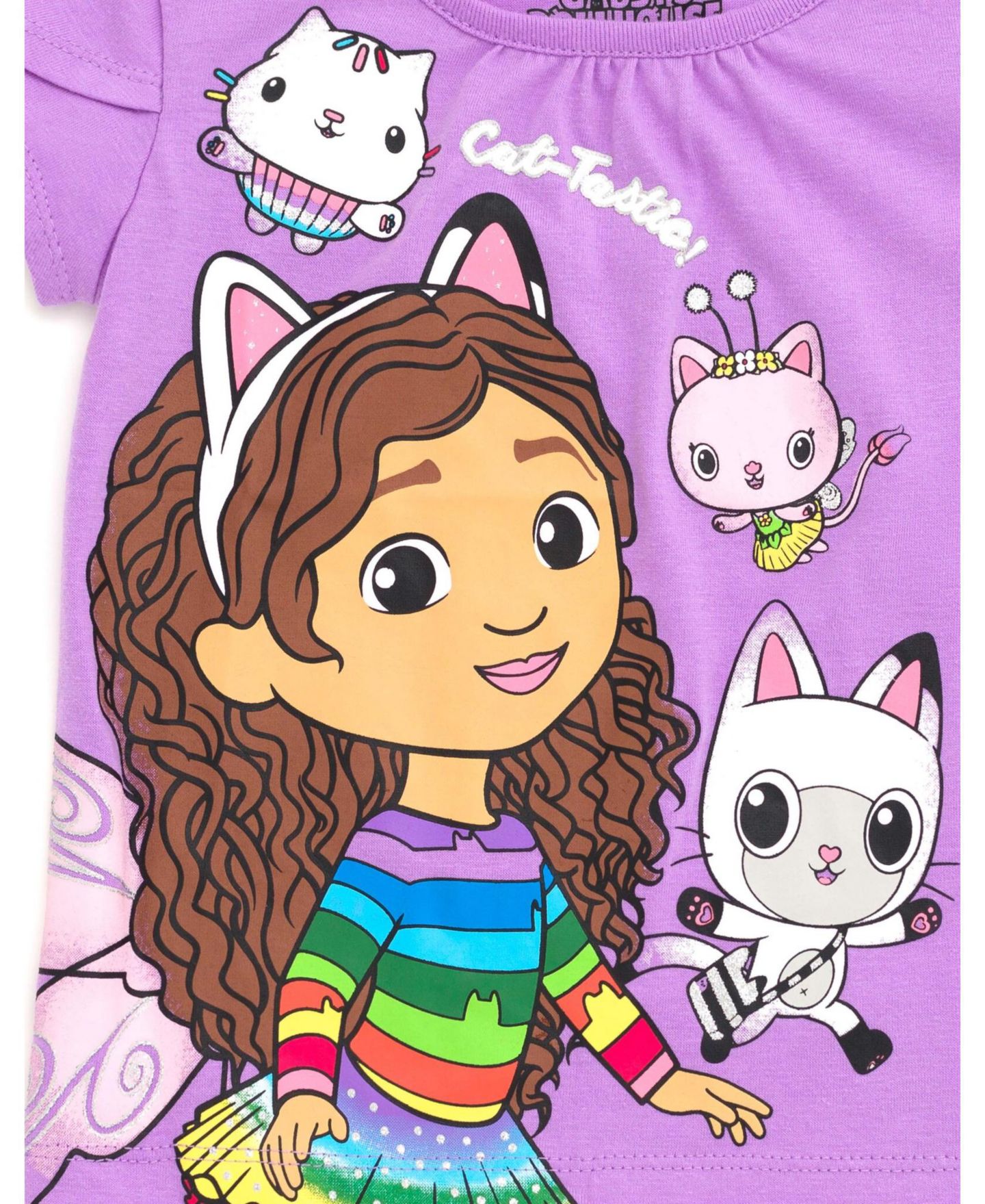 Детский комплект Gabby's Dollhouse из 3 предметов: кукольные домики, юбка и резинка для волос, цвет: Фиолетовый — фото 5
