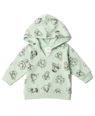 Baby Boys Fleece Pullover Hoodie, Bodysuit and Pants 3 Piece Outfit Set