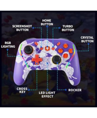 Wireless Switch 2 Controller for Nintendo Switch/Lite/OLED, Mouse Touch Back Buttons, Extra Pro Controller with Wake, Programmable, Turbo Function