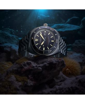 1008 Men s Automatic Watch Swiss Movement Tonneau Stainless Steel Case Blue Dial Jubilee Bracelet 200M Water Resistant Date Window Diver