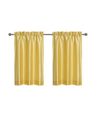 Parisian Living Complete 3 Piece Lightweight Sheer Cafe Kitchen Curtain Tier & Valance Set