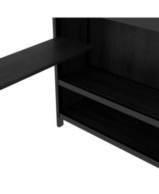Full XL/Twin Bunk Bed with Desk & Closet - Black