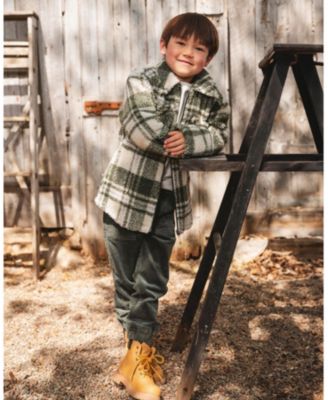 Boy Stretch Corduroy Jogger Pants Forest Green - Toddler|Child