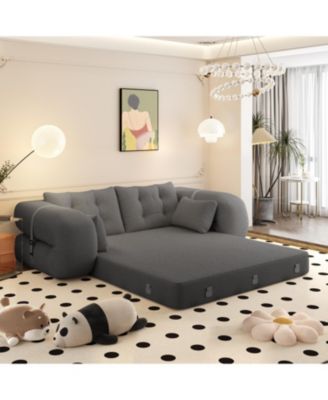 Foldable Upholstered Human Dog Sleeper Sofa