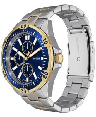 Men's Garrett Multifunction Two-Tone Stainless Steel Watch, 44mm