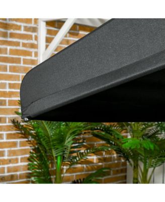 3-Seat Patio Swing Chair, Porch Swing Glider with Cushion, 3 Throw Pillows & Adjustable Canopy for Porch, Garden, Poolside, Backyard, Black