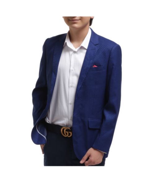 Куртка Elie Balleh Blue Slim Fit Digital Rain Jacket для мальчиков, цвет: Синий