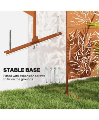 Metal Outdoor Privacy Screen Outdoor Divider Trellis Bamboo