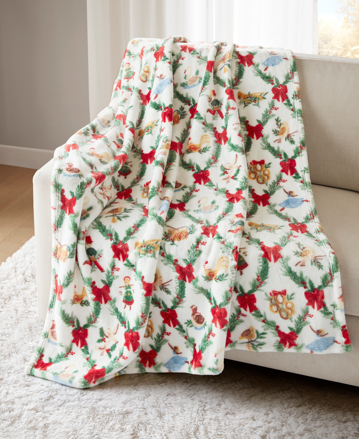 Premier Comfort Cozy Plush Printed Throw, 50" x 70", Exclusively at Macy's