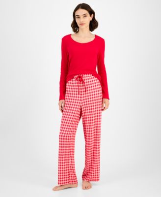 Charter Club - Women's Soft Knit Printed Pajama Pants