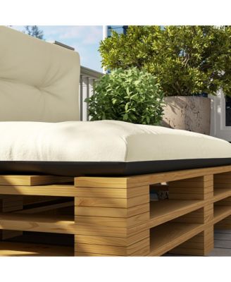 2 Seat Pallet Cushions 3.9 in. Pallet Sofa Cushions, Dark