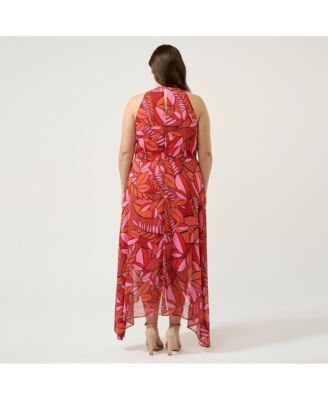 Plus Size Aster Halter-Neck Dress