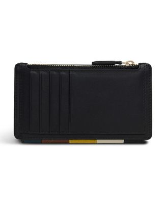 Coin Street Patchwork Mini Zip Top Wallet
