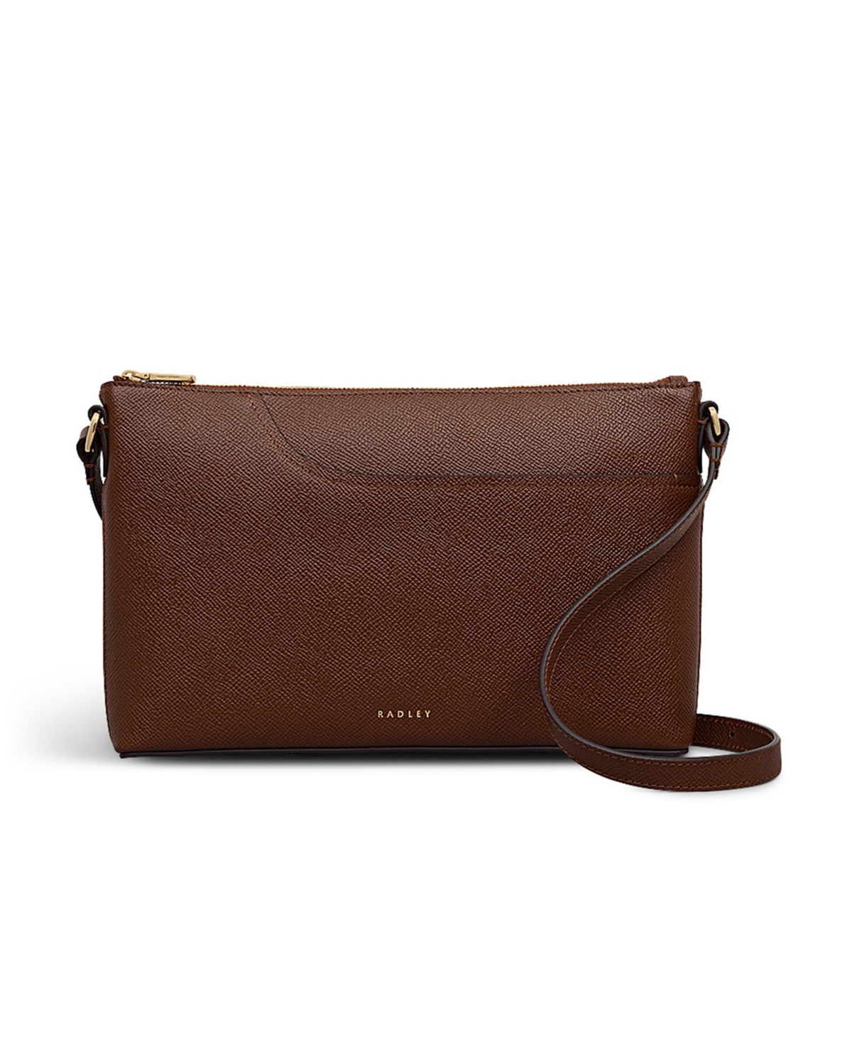 Radley London Pockets Texture Small Zip Top Crossbody Bag In Brown