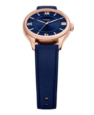 Women's Gilmore Three-Hand Navy Croco Leather Watch, 28mm
