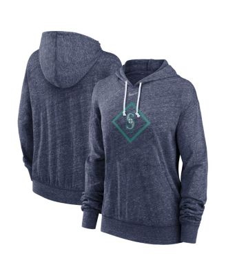 Nike - Women's Navy Seattle Mariners Diamond Icon Gym Vintage Lightweight Hooded Top