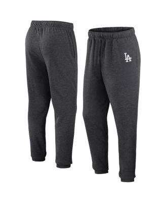 Fanatics - Men's&nbsp; Heather Charcoal Los Angeles Dodgers Fleece Jogger Pants