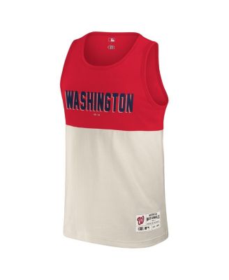 Darius Rucker Collection by Men's Red Washington Nationals Color Block Tank Top