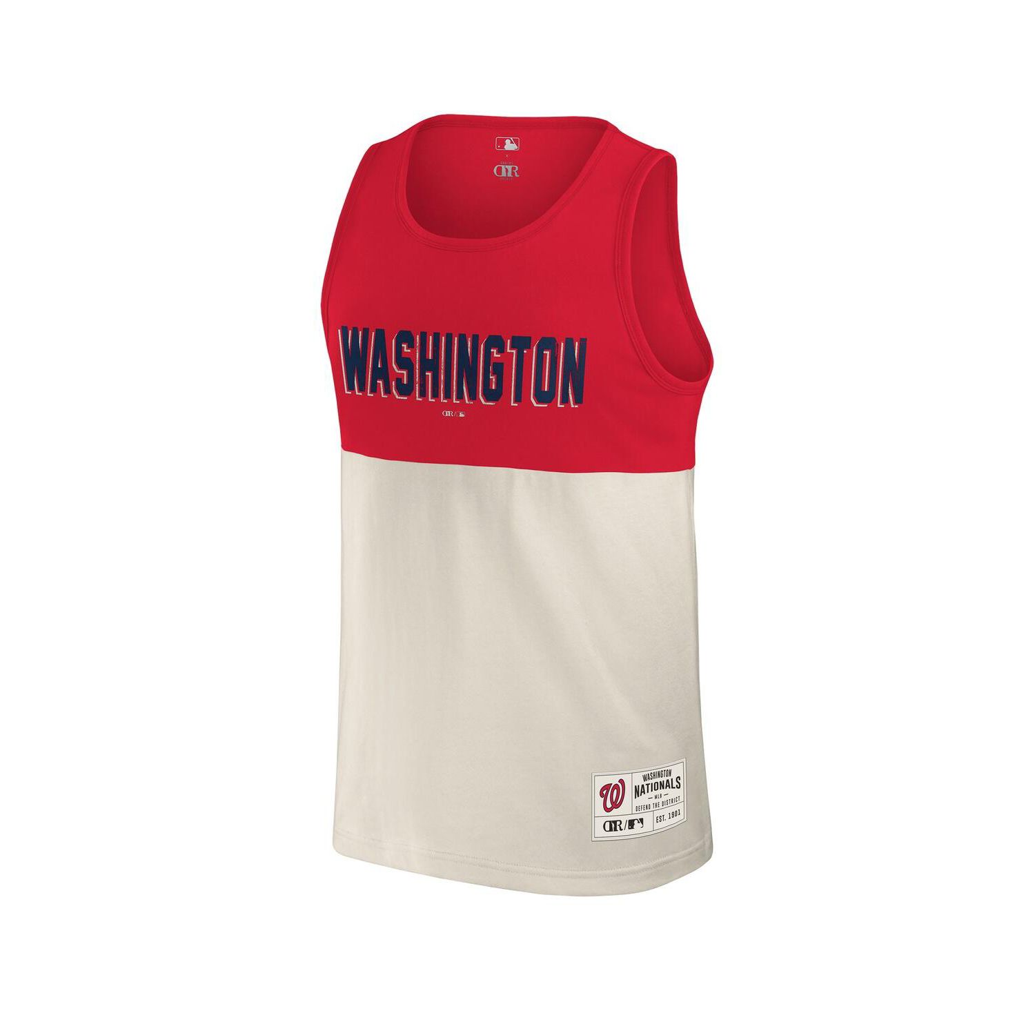 Darius Rucker Collection by Men's Red Washington Nationals Color Block Tank Top