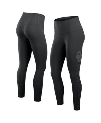 Nike - Women's Black Oklahoma Sooners Zenvy Performance Leggings
