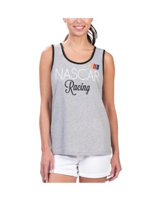 G-III 4Her by Carl Banks - Women's Heather Gray NASCAR Fastest Lap Fashion Tank