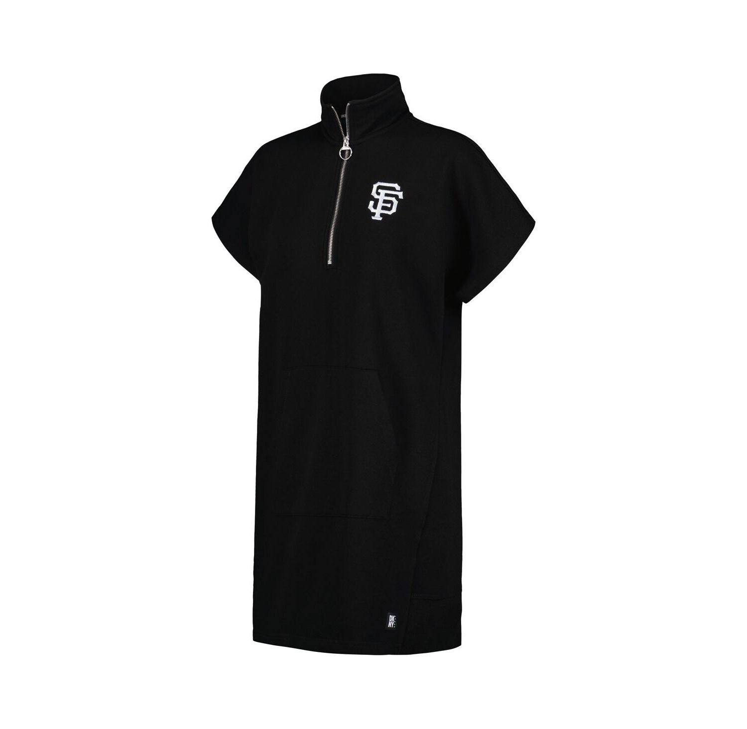 Women's Black San Francisco Giants Emily Quarter-Zip Sneaker Dress