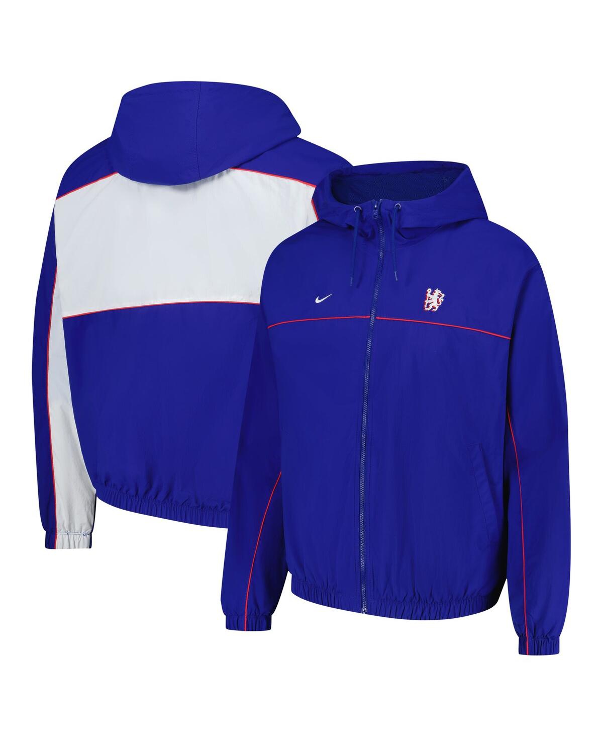 Men's Blue Chelsea Club Futura Full-Zip Hoodie Jacket - Blue
