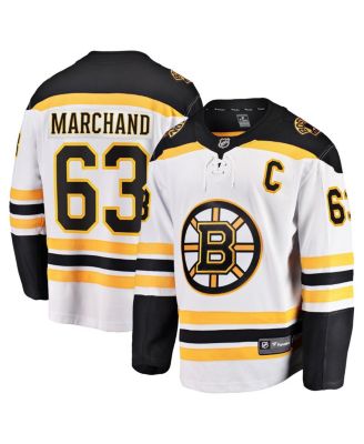 Fanatics - Men's Brad Marchand White Boston Bruins Away Premier Breakaway Player Jersey