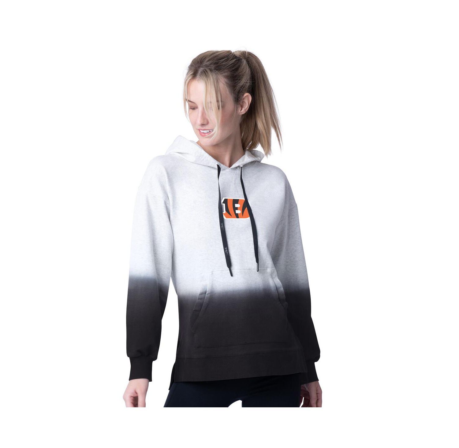 Women's Gray Cincinnati Bengals Daniela Pullover Hoodie