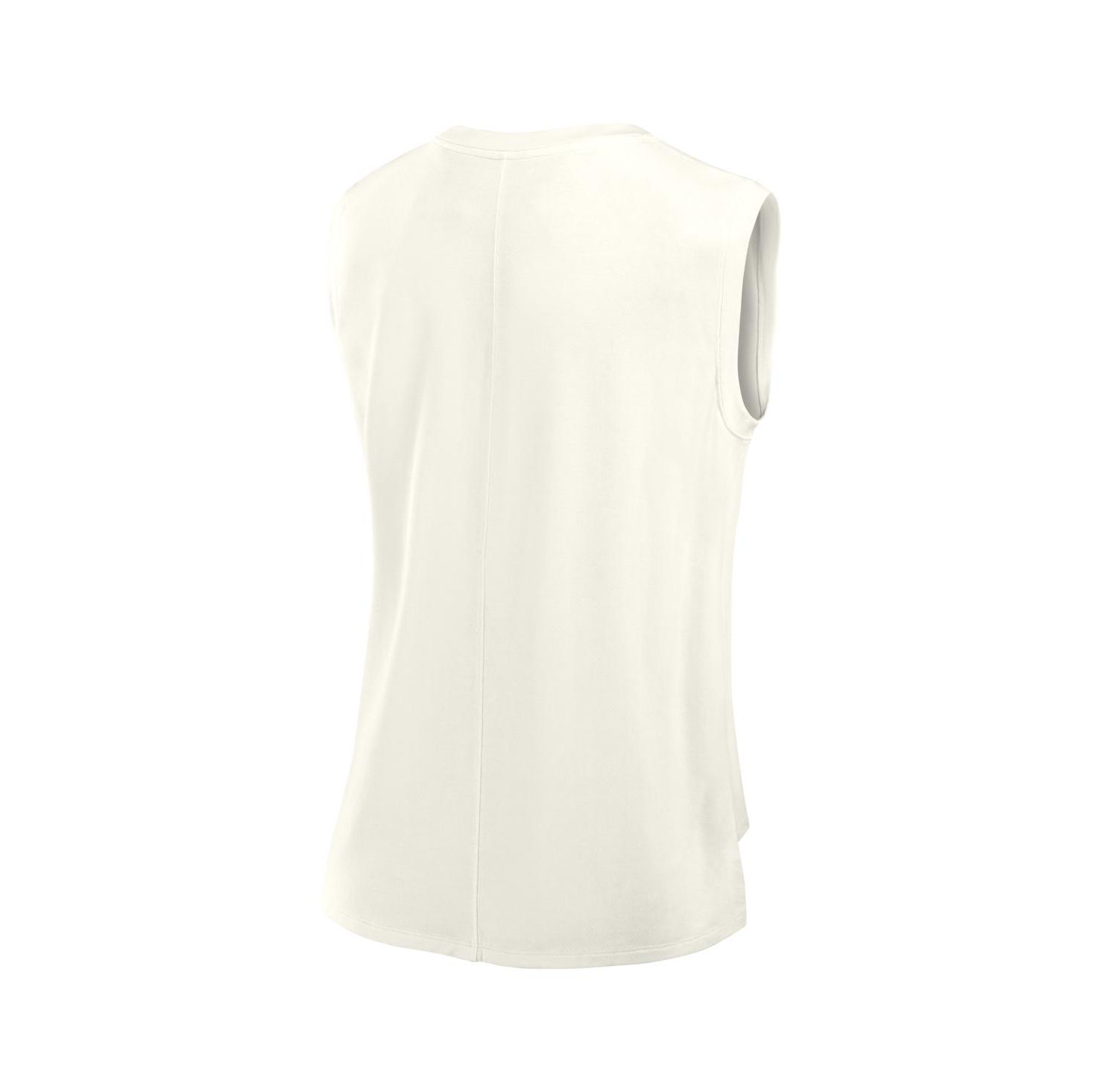 Women's Cream Pittsburgh Steelers Studio Embrace Tank Top