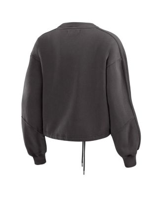 Women's 2-Piece Black Vegas Golden Knights Washed Fleece Sweatshirt and Shorts Lounge Set