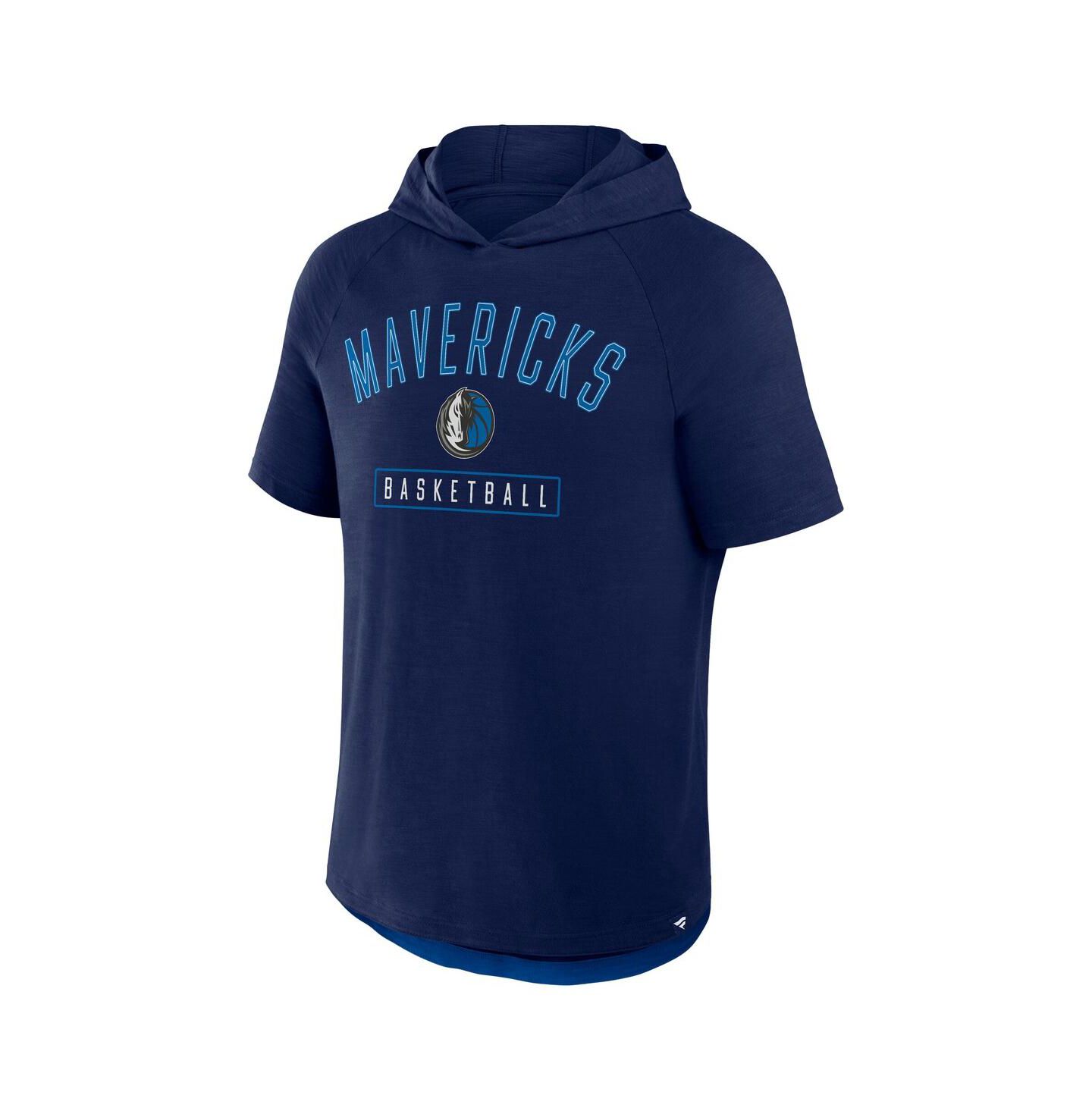 Мужское худи Fanatics Navy Dallas Mavericks Pass Legend Raglan T-Shirt — фото 2