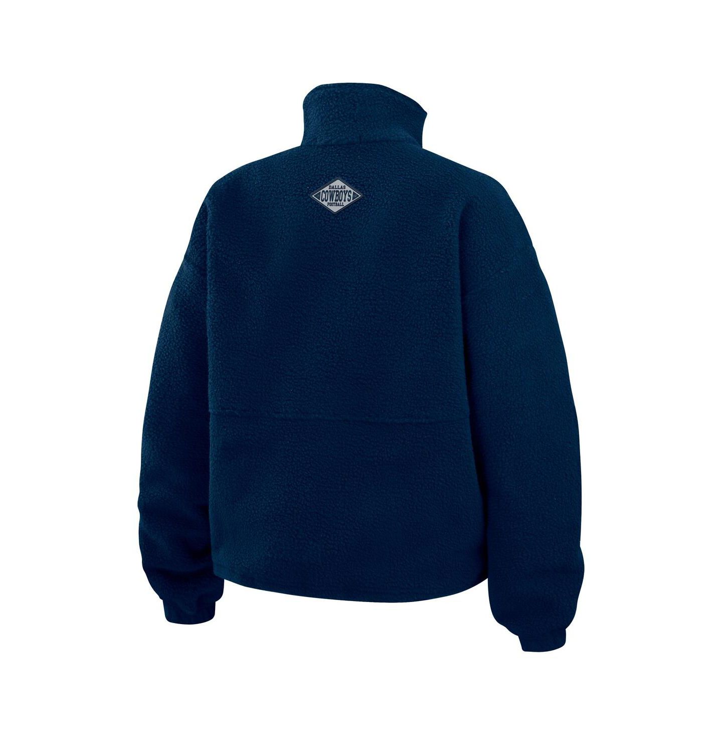 Женская куртка WEAR by Erin Andrews Navy Dallas Cowboys Polar Fleece Half-Zip — фото 3