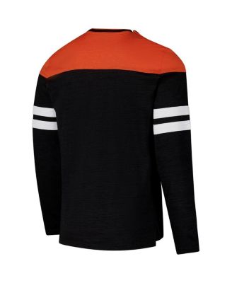 Men's Black/Orange Cincinnati Bengals Adaptive Hail Mary Long Sleeve T-Shirt