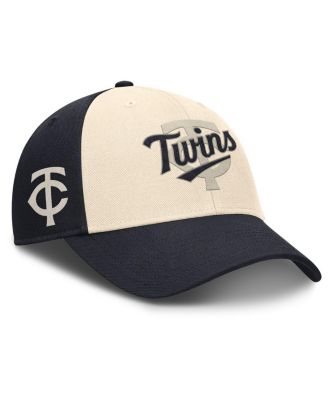 Men's Navy/Natural Minnesota Twins Statement Club Performance Adjustable Hat