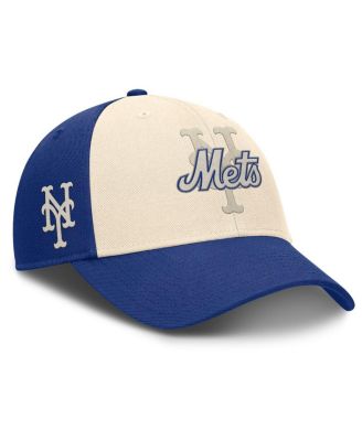 Nike - Men's Royal/Natural New York Mets Statement Club Performance Adjustable Hat
