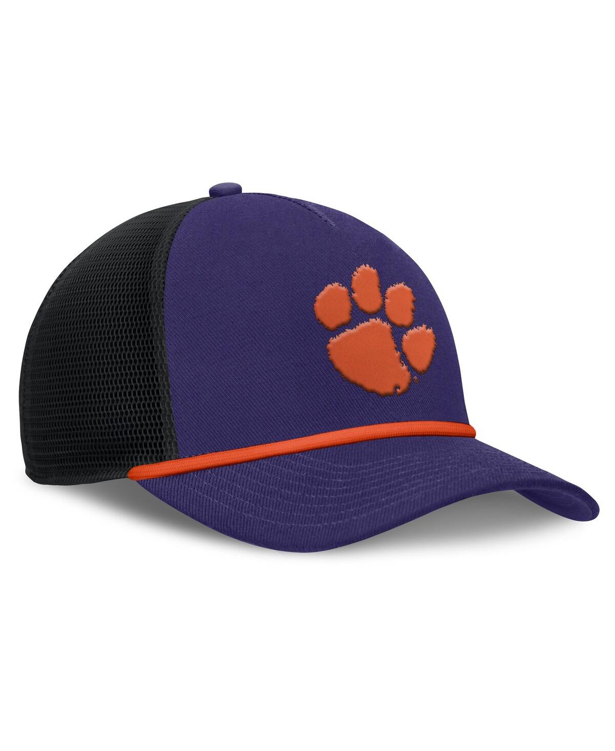 Nike Purple Clemson Tigers On-field Pro Bill Snapback Hat In Purple