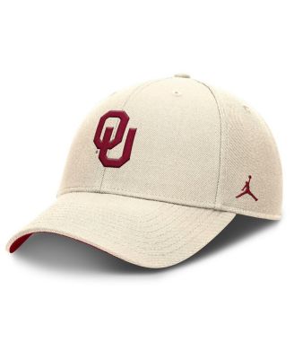 Jordan - Men's Natural Oklahoma Sooners Rise Primetime Performance Trucker Adjustable Hat