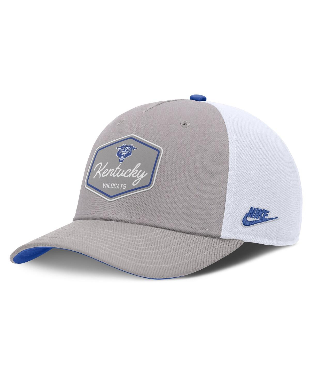Nike Men's Gray Kentucky Wildcats Rise Legacy Adjustable Trucker Hat In Gray