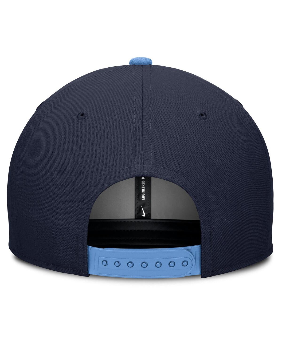 Nike Men's Navy/cream North Carolina Tar Heels Pro Legacy Script Snapback Hat