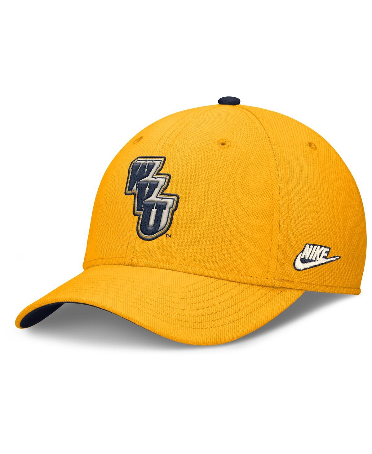 Nike Men's Gold West Virginia Mountaineers Legacy Rise Performance Flex Hat In Gold