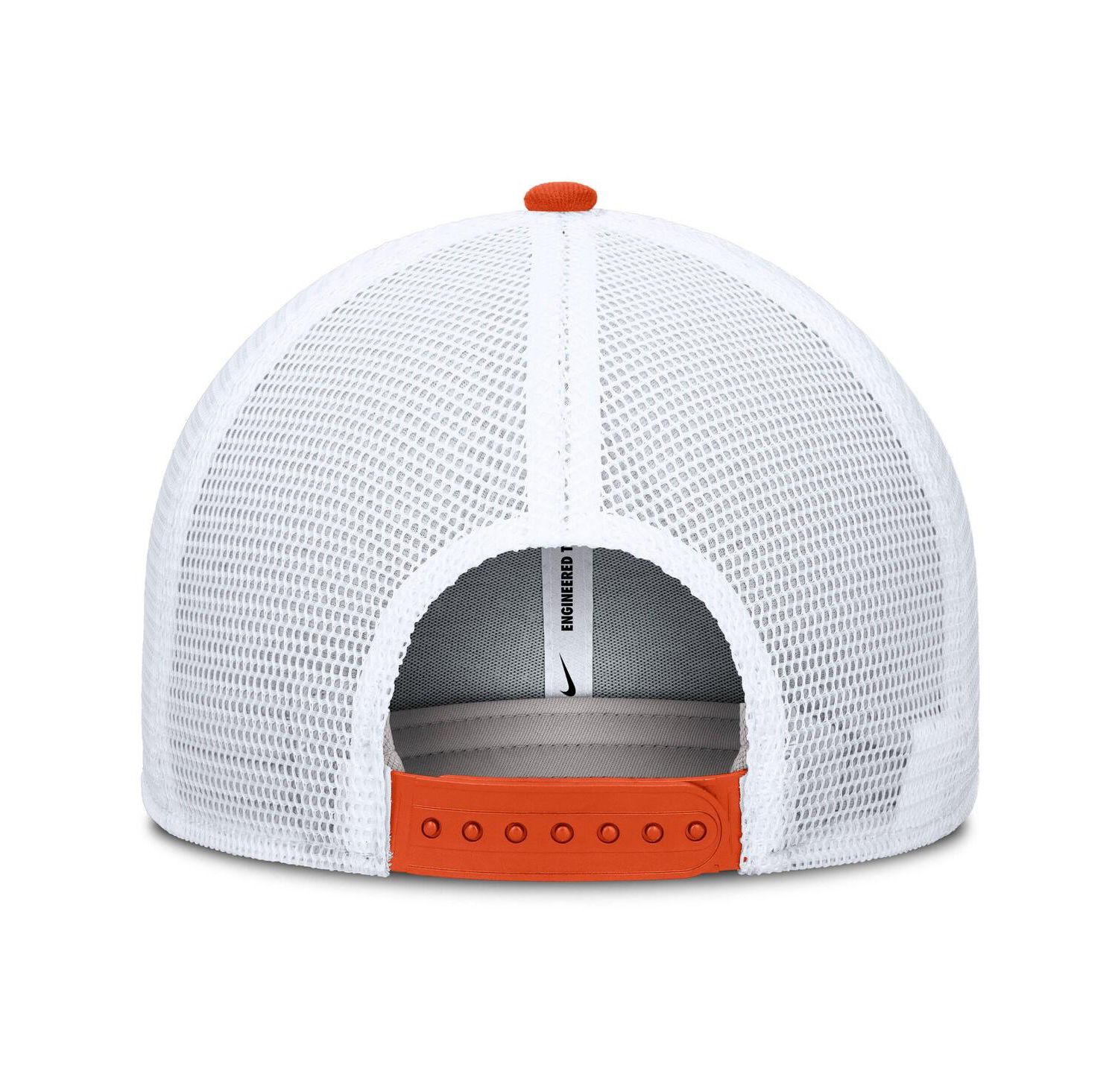 Men's Orange/White Clemson Tigers Rise Primetime Performance Trucker Adjustable Hat